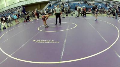 14U Boys - 126 lbs Quarters - Kaine Lewis, Gladiator Wrestling Club vs Jeremiah Hayes, Backyard Brawlers Midwest