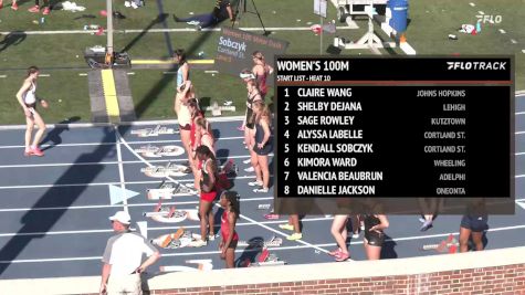 Women's 100m, Finals 10