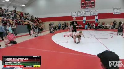 42-47 lbs Round 1 - Xander Schlotthauer, Eaton Reds Wrestling Club vs Griffin Mullins, Greeley Metro Wrestling