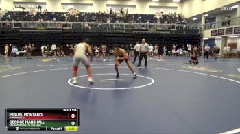 197 lbs Cons. Round 5 - George Marshall, Sacramento City College vs Miguel Montano, Bakersfield