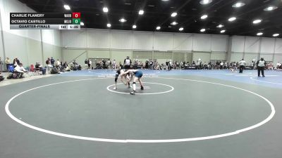 100 lbs Quarterfinal - Charlie Flanery, Warrior Up 14U vs Octavio Castillo, Mojo 14U