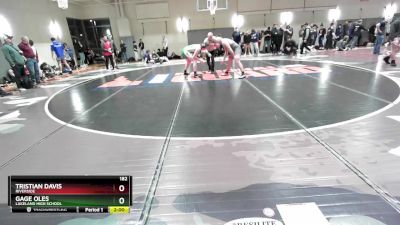 182 lbs Cons. Round 3 - Tristian Davis, Riverside vs Gage Oles, Lakeland High School