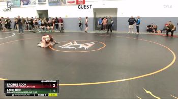 136 lbs Quarterfinal - Saoirse Cook, Anchor Kings Wrestling Club vs Lacie Rice, Baranof Bruins Wrestling Club