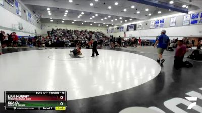 78 lbs Semifinal - Koa Cu, Monster Garage vs Liam Murphy, Reign Wrestling Club