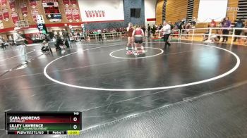 140 lbs Champ. Round 1 - Cara Andrews, Star Valley vs Lilley Lawrence, Lingle-Ft. Laramie/Southeast