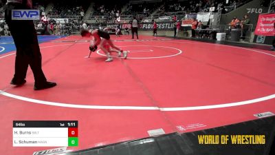 64 lbs Round Of 32 - Hudson Burns, Sebolt Wrestling Academy vs Lucas Schuman, Mat Assassins