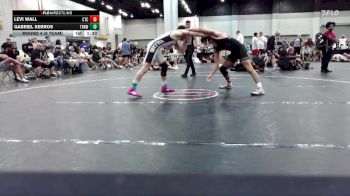 138 lbs Round 4 (6 Team) - Gabriel Serros, Top Rank Hawks Wrestling vs Levi Wall, Circle Training Center
