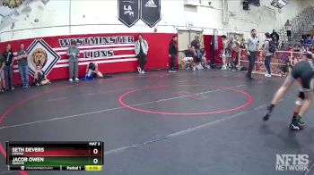 138 lbs Cons. Round 2 - Seth Devers, Covina vs Jacob Owen, Servite