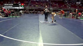 3A-106 lbs 5th Place Match - Vincent Moore, Valley, West Des Moines vs Lucas Reeder, Pleasant Valley
