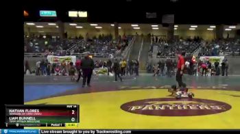 45 lbs Semifinal - Nathan Flores, Warriors Of Christ (WOC) vs Liam Bunnell, Team Umpqua Wrestling