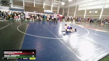 71 lbs Cons. Round 1 - Brighton Embleton, Uintah Wrestling vs Broox Anderson, Southern Utah Elite