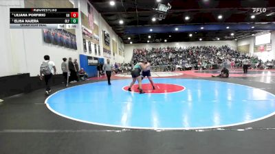 235 Girls Quarterfinal - Elisa Najera, Olympian vs Liliana Porfirio, Granite Hills