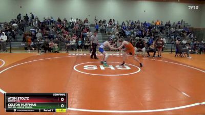 127 lbs Semifinal - Atom Stoltz, Grissom Hs vs Colton Huffman, Chelsea Middle School