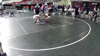 95 lbs Cons. Round 2 - Treye Gibbons, Crawford Jr. Wrestling vs Grayson Barnby, Millard South Wrestling Club