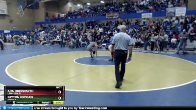 125lbs Champ. Round 1 - Ada Oberwarth, Lakes (Girls) vs Payton Grogan, Sprague