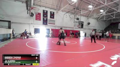 285 lbs Cons. Round 3 - Andrew Thomas, Sacramento City College vs Jai Guerra, Sacramento City College