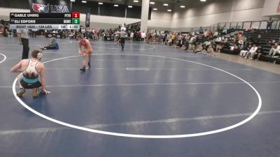 126 lbs Champ. Rd Of 16 - Eli Edfors, Big Game Wrestling Club vs Gable Uhrig, Pierre T.F. Riggs High School Wrestling