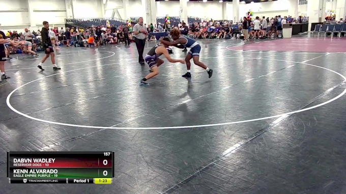 157 lbs Round 7 (10 Team) - Kenn Alvarado, Eagle Empire Purple vs Dabvn ...