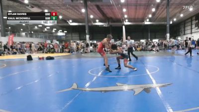 150 lbs Allday - Kalil Mcdowell, RALEIGH AREA WOLFPACK BLACK vs Dylan Davies, GREAT NECK WRESTLING CLUB