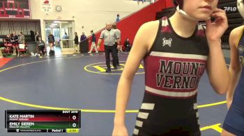 110 lbs Champ. Round 2 - Kate Martin, Mount Vernon vs Emily Sieren, English Valleys