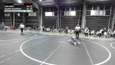 64 lbs Rr Rnd 3 - Zara Barry, Inland Elite vs Lilliana Yellowhair, Rez Kids