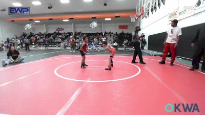 52 lbs Consi Of 4 - Kastyn Hart, Morris Wrestling Association vs Levi Ellis, Tulsa North Mabee Stampede