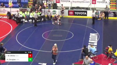 172 lbs Round Of 32 - William White, Cedar Cliff vs Kaylix Douglas, Lackawanna Trail