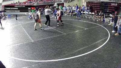 140 lbs Cons. Round 5 - Breckyn Knaub, 2TG vs Liam Luyando, Sidney Wrestling Club