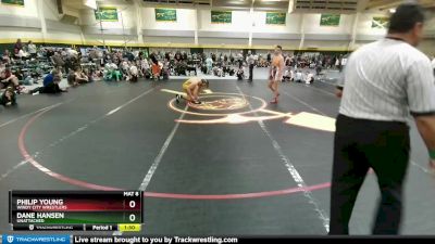 185 lbs Quarterfinal - Dane Hansen, Unattached vs Philip Young, Windy City Wrestlers