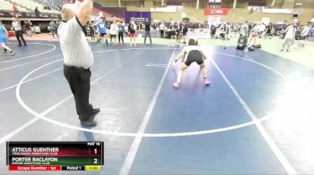 144 lbs Champ. Round 1 - Atticus Guenther, Trailhands Wrestling Club vs Porter Baclayon, Empire Wrestling Club