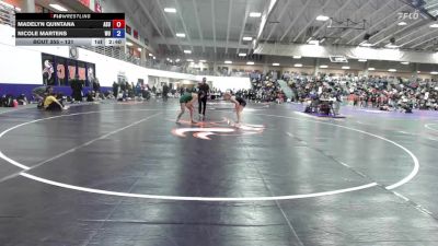 131 lbs Cons. Round 1 - Nicole Martens, Waldorf University vs Madelyn Quintana, Adams State