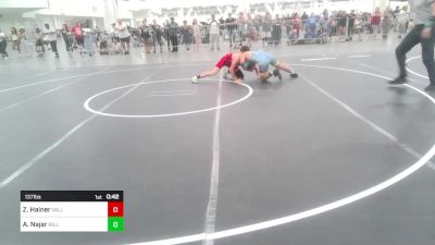 137 lbs Consi Of 8 #2 - Zackery Hainer, Valley Bad Boys vs Amelio Najar, Billings Wrestling Club