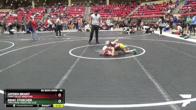 55 lbs Cons. Round 3 - Reno Starcher, Tonganoxie Wrestling Club vs Jayden Brant, Caney Valley Wrestling