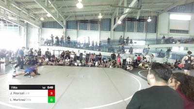 73 lbs Semifinal - Jaiden Pearsall, LV Bears WC vs Lucca Martinez, Total Kaos WC