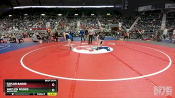 3A-132 lbs Quarterfinal - Taylor Baggs, Cody vs Waylon Milnes, Wheatland