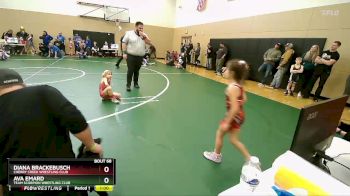 47-51 lbs Round 3 - Diana Brackebusch, Cherry Creek Wrestling Club vs Ava Emard, Team Scorpion Wrestling Club