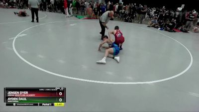 113 lbs Champ. Round 1 - Ayden Daul, Wisconsin vs Jensen Dyer, Ubasa Wrestling Academy