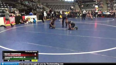 90 lbs 7th Place Match - Terence Crawford Jr, Ready RP vs Rocky Thompson, Open Mats Wrestling Club