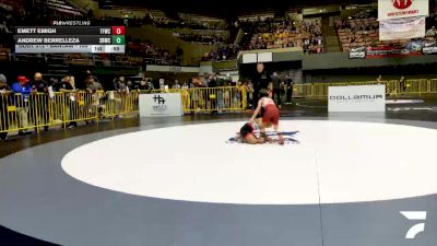 Bantam - 53 lbs Cons. Round 2 - Andrew Berrelleza, Savage House Wrestling Club vs Emett Emigh, Top Fueler Wrestling Club