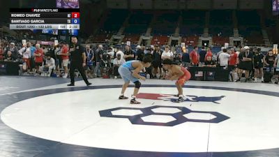 132 lbs Cons. Sub-rd Of 64 - Romeo Chavez, Arizona vs Santiago Garcia, Texas