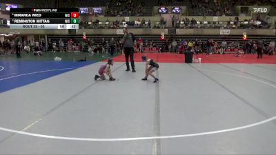 55 lbs Quarterfinal - Remington Mittag, Moyer Elite vs Miranda Wied, Askren Wrestling Academy