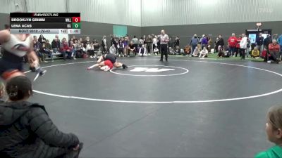 JV-43 lbs Round 1 - Lena Acas, Iowa City Liberty vs Brooklyn Grimm, Williamsburg