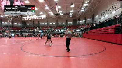 145 lbs Cons. Round 3 - Linda Tarpeh, Euless Trinity vs Emersyn Burns, Weatherford