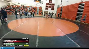 91 lbs Semifinal - Jonah Casterline, Laurel Middle School vs Emerson Nose, Laurel Middle School