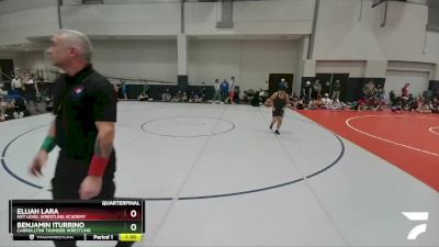 135 lbs Quarterfinal - Elijah Lara, NXT Level Wrestling Academy vs Benjamin Iturrino, Carrollton Thunder Wrestling