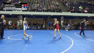 110 lbs Champ. Rd Of 16 - Mason Wright, Suples Wrestling Club vs Jacob Willaman, Beast Mode Wrestling