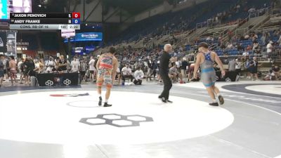 190 lbs Cons. Rd Of 16 - Jaxon Penovich, Illinois vs Andy Franke, Iowa