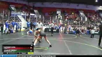 85 lbs Round 1 (4 Team) - Conrad Eberly, Brighton Black vs Luciano Luna, Linden