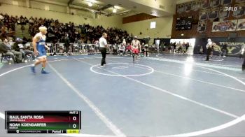 157 lbs Champ. Round 1 - Raul Santa Rosa, Santa Paula vs Noah Koendarfer, Norco