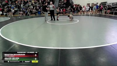 65 lbs Round 3 - Braxton Richardson, Jackson County vs Grayer Nelson, Conestoga Wrestling